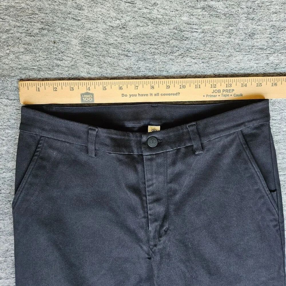 Alo Yoga Edition Sueded Pant Men's 32R Black Articulated Knee M5177R Athleisure